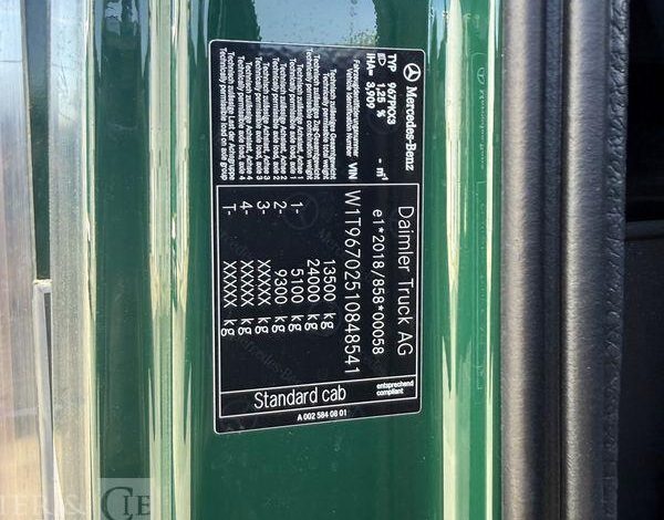 MERCEDES ATEGO 1324 VERT 848541