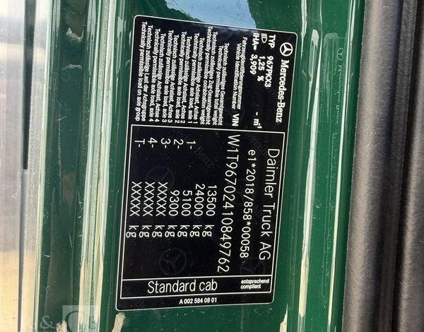 MERCEDES ATEGO 1324 VERT 849762