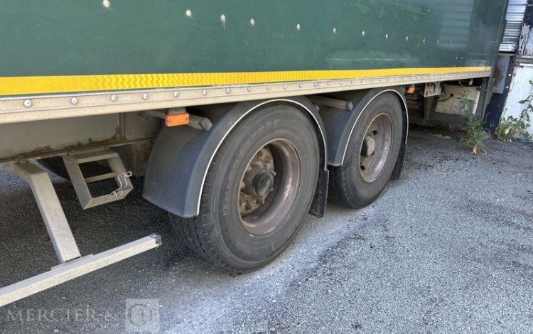 GENERAL_TRAILERS SREM FOURGON 27T RIDEAU FIT 2 ESSIEUX VERT 9776TQ79