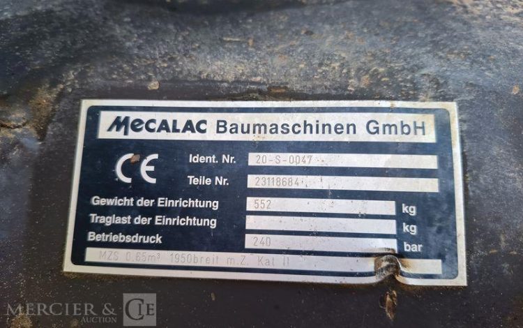MECALAC CHARGEUSE A TOURELLE ROTATIVE AS700 – 0,65 M3 – 2958 HEURES – ANNEE 2021  AS700
