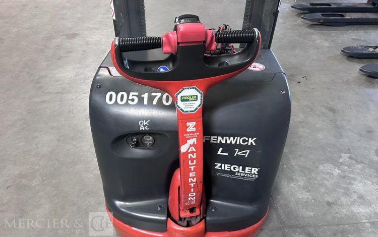 FENWICK GERBEUR ELECTRIQUE K41 – CAP 1T4 – AN 2011 – 3739 HEURES ROUGE B05170