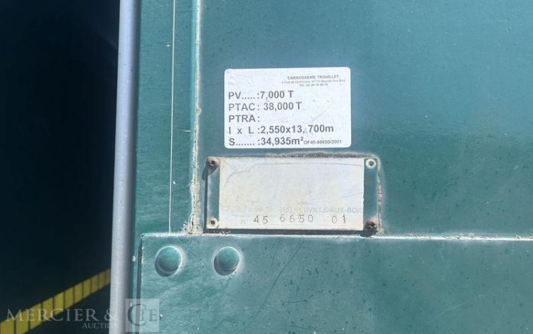 TROUILLET SREM PLSC 3 ESSIEUX 38T VERT BK-468-HV