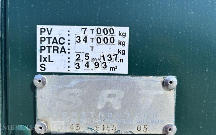 TROUILLET SREM FOURGON 3 ESSIEUX 34T VERT BM-374-PP
