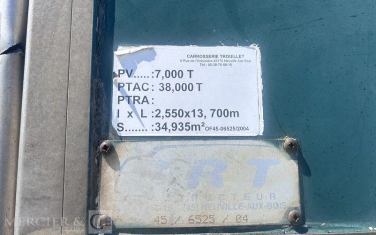 TROUILLET SREM PLSC 38T 3 ESSIEUX VERT BP-597-XB