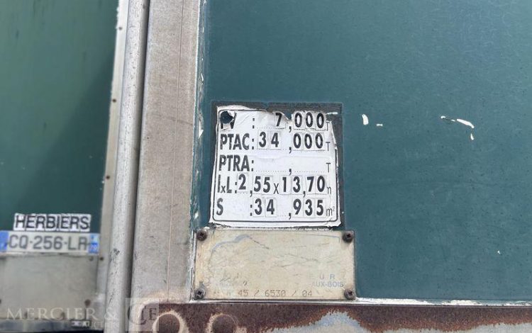 TROUILLET SREM PLSC 3 ESSIEUX 34T RIDEAU FIT VERT CB-973-NZ
