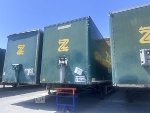 FRUEHAUF SREM FOURGON 38T RIDEAU FIT 3 ESSIEUX VERT CE-884-RW