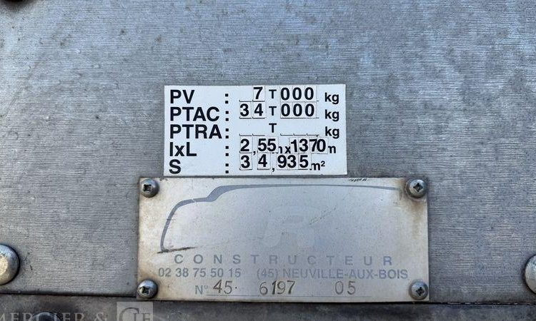 TROUILLET SREM FOURGON 3 ESSIEUX 34T RIDEAU FIT VERT CL-082-TM
