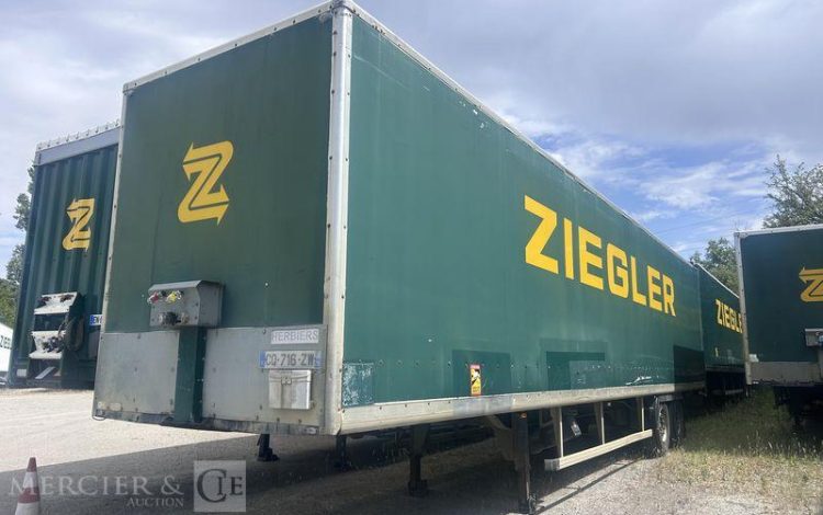 TROUILLET SREM FOURGON 2 ESSIEUX 27T RIDEAU FIT VERT CQ-716-ZW