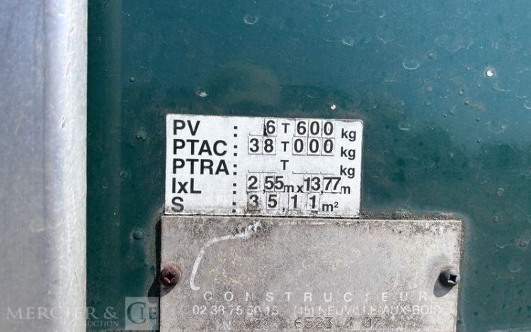 TROUILLET SREM PLSC 38T 3 ESSIEUX VERT CT-163-BA