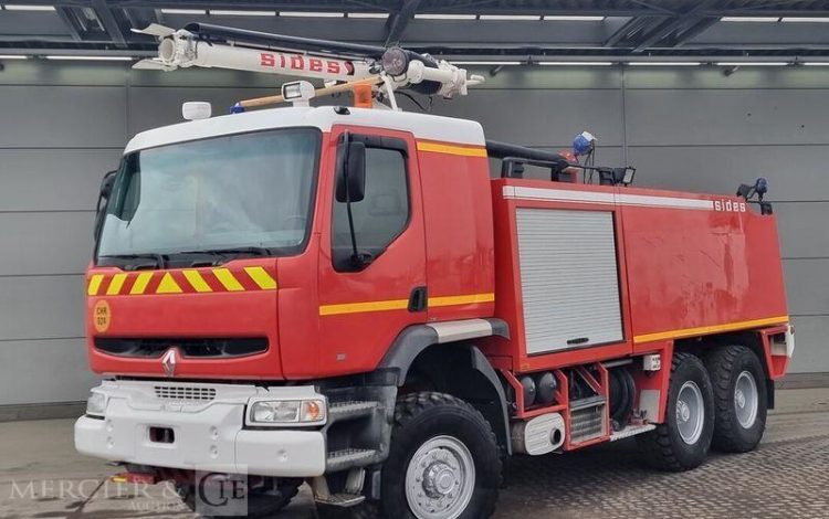 THOMAS 6X6 RENAULT-THOMAS SIDES FIRE TRUCK CREW CABIN EURO 2 – ANNEE 1998  CT-806-HS