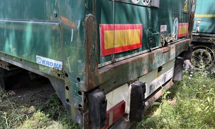 KRONE SREM FOURGON 3 ESSIEUX 34T RIDEAU FIT VERT CV-062-NV