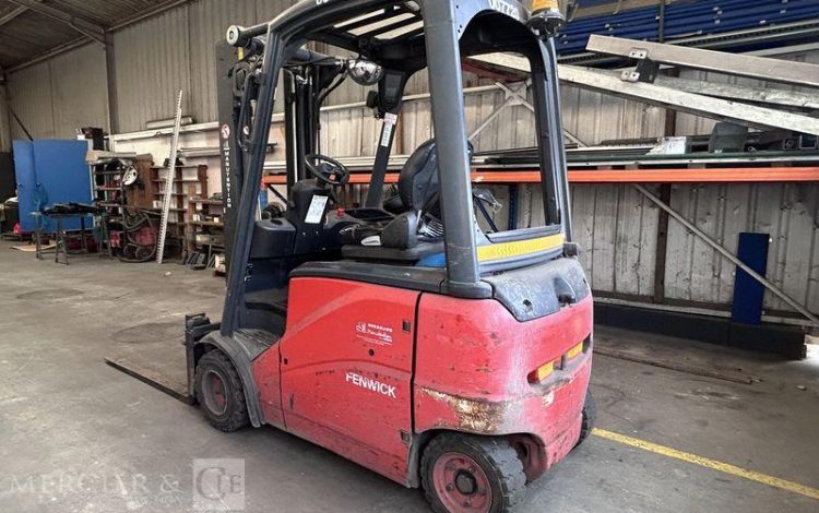 FENWICK CHARIOT ELEVATEUR ELEC E20PH-01 – CAP 2T – AN 2013 – 5134 HEURES ROUGE D07720