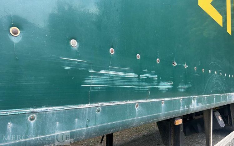 TROUILLET SREM FOURGON 3 ESSIEUX 38T RIDEAUX FIT VERT DB-559-PP