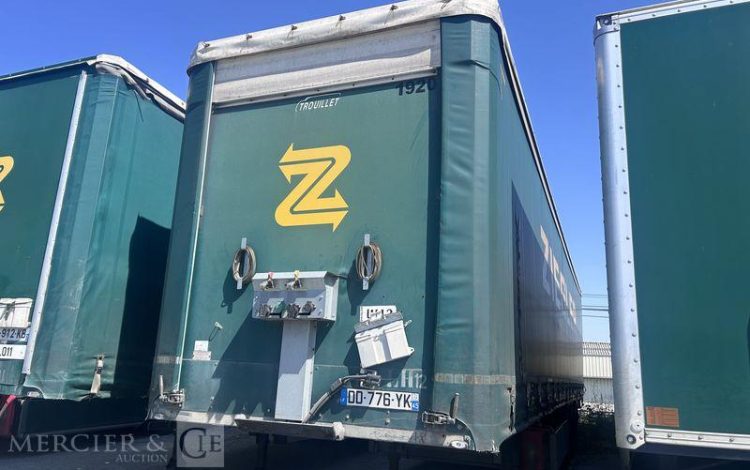 TROUILLET SREM PLSC 38T HAYON  3 ESSIEUX VERT DD-776-YK