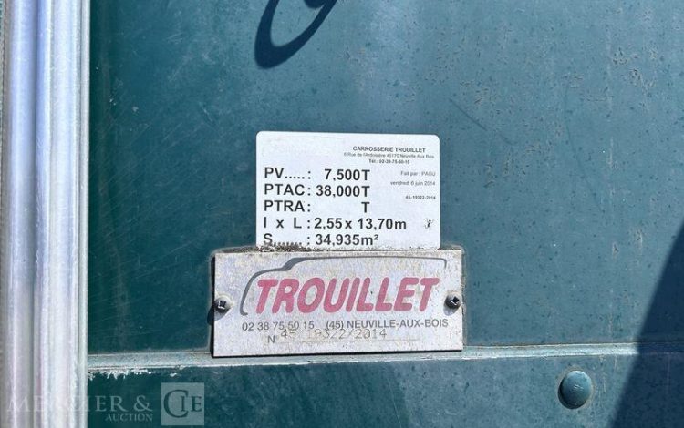 TROUILLET SREM PLSC 38T HAYON NON TESTER 3 ESSIEUX VERT DG-698-SA