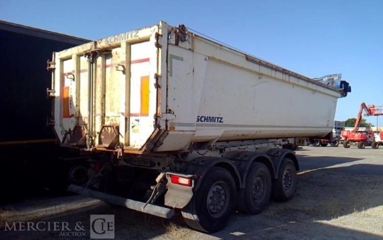 SCHMIDT BENNE ENROCHEMENT BASCULANTE – 3 ESSIEUX – PTAC 38T  DH-927-NF