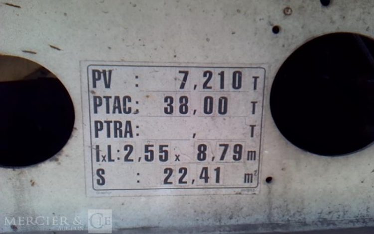 SCHMIDT BENNE ENROCHEMENT BASCULANTE – 3 ESSIEUX – PTAC 38T  DH-927-NF