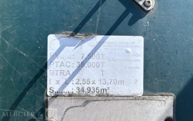 TROUILLET SREM PLSC 38T 3 ESSIEUX VERT DJ-631-YD