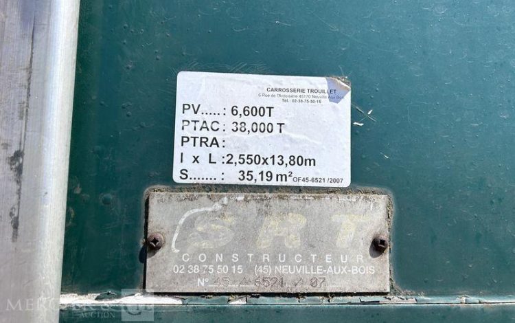 TROUILLET SREM PLSC 38T 3 ESSIEUX VERT DK-064-XX