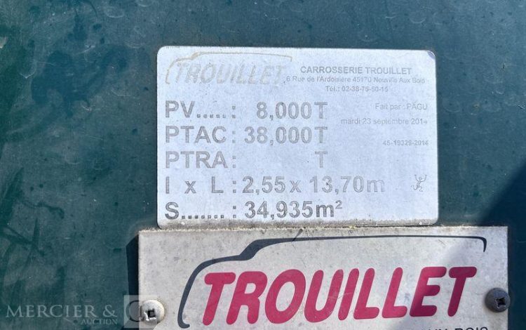 TROUILLET SREM PLSC 38T 3 ESSIEUX VERT DK-359-PS