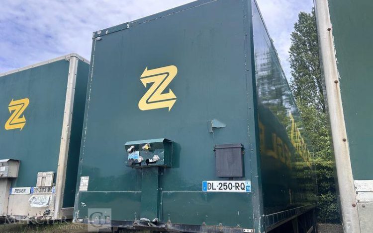 TROUILLET SREM FOURGON 2 ESSIEUX 27T RIDEAU FIT VERT DL-250-RQ