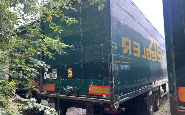 TROUILLET SREM FOURGON 2 ESSIEUX 27T RIDEAU FIT VERT DL-250-RQ