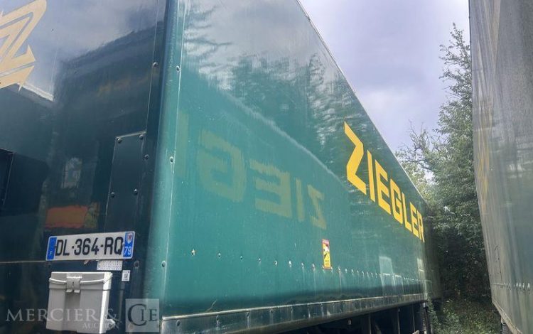 TROUILLET SREM FOURGON 2 ESSIEUX 27T RIDEAU FIT – PLUS DE TOIT VERT DL-364-RQ