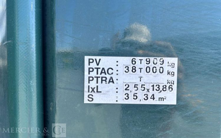 KRONE SREM PLSC 38T 3 ESSIEUX VERT DN-407-FZ