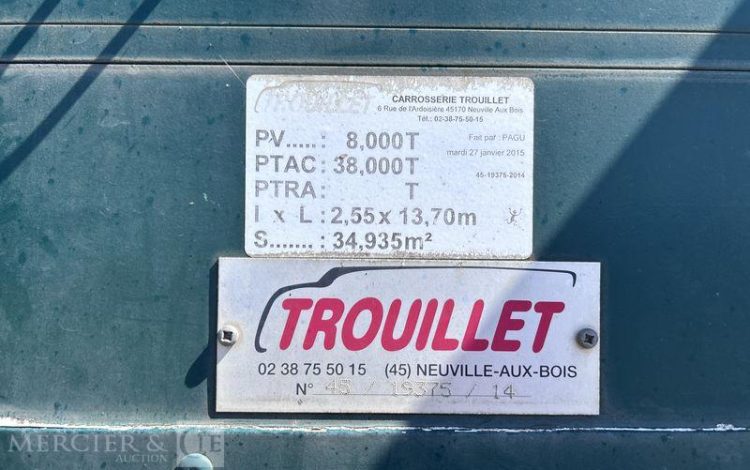 TROUILLET SREM PLSC 38T 3 ESSIEUX VERT DN-800-WT