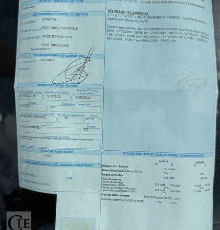 CITROEN C3 SOCIETE 1.4 HDI 70ch ATTRACTION BLANC DR-873-GL
