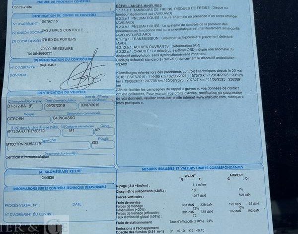 CITROEN C4 PICASSO GRIS DT-572-BA
