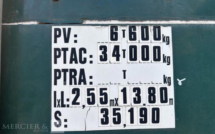 TROUILLET SREM PLSC 34T 3 ESSIEUX VERT DY-016-AH