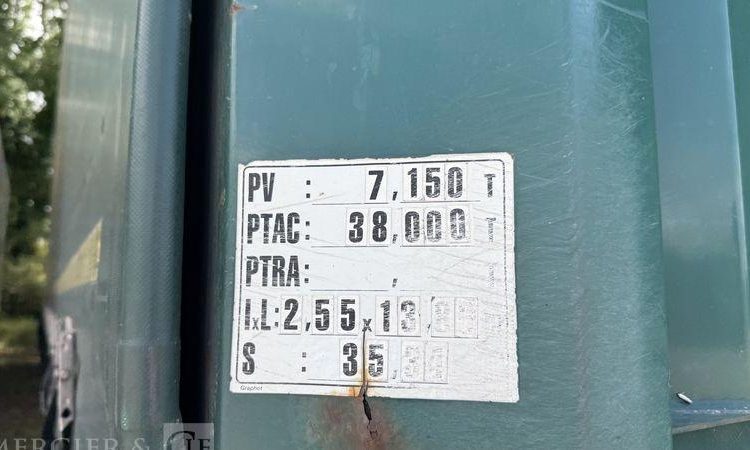 KRONE SREM PLSC 3 ESSIEUX 38T HAYON VERT EA-280-BQ