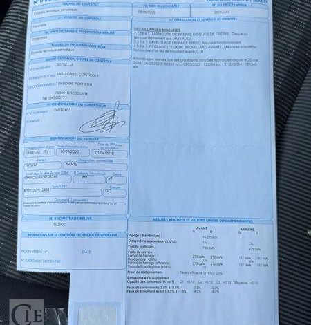 TOYOTA YARIS 1.4 D4D 90ch BUSINESS BLANC EB-681-AE