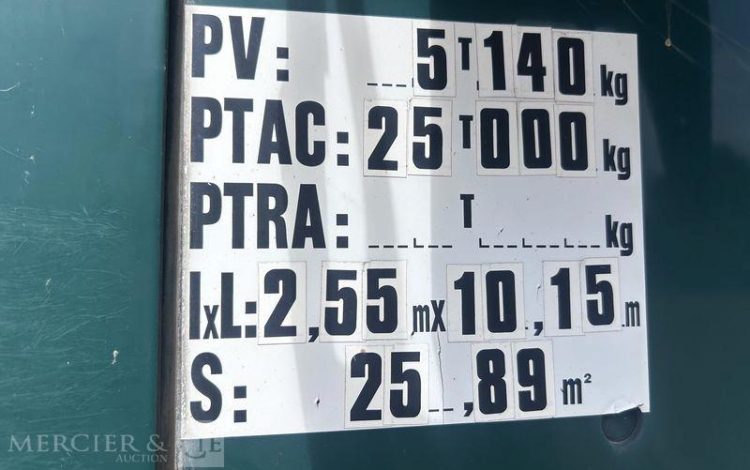 TROUILLET SREM PLSC 1 ESSIEU 25T VERT EJ-584-GY