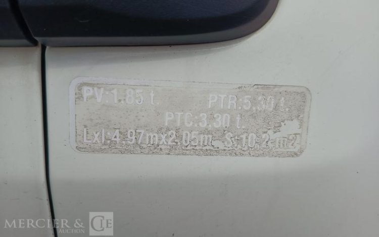 PEUGEOT BOXER III Phase 3  L1H1 2.0 BlueHDi 16V  110 cv – DIESEL – ANNEE 2018
 BLANC EX-678-TQ