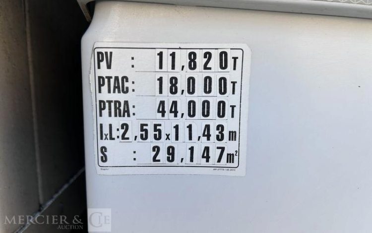 MERCEDES ACTROS 1842 CAISSE HAYON BLANC FB-250-CB