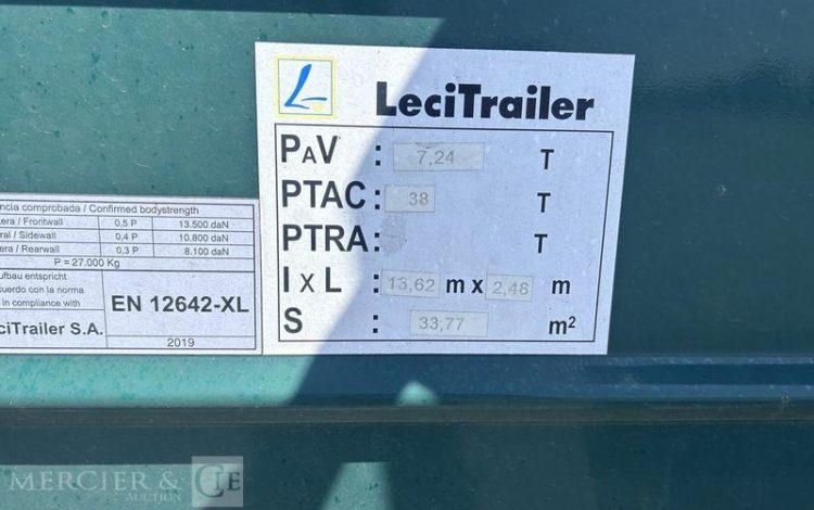 LECITRAILER SREM PLSC 38T 3 ESSIEUX VERT FH-054-CH