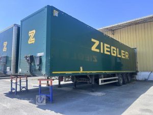 LECITRAILER SREM FOURGON 38T HAYON VERT FL-517-GL