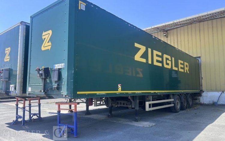 LECITRAILER SREM FOURGON 38T HAYON VERT FL-517-GL