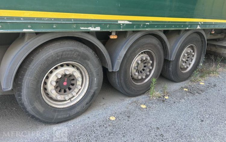 LECITRAILER SREM FOURGON 38T HAYON VERT FL-517-GL