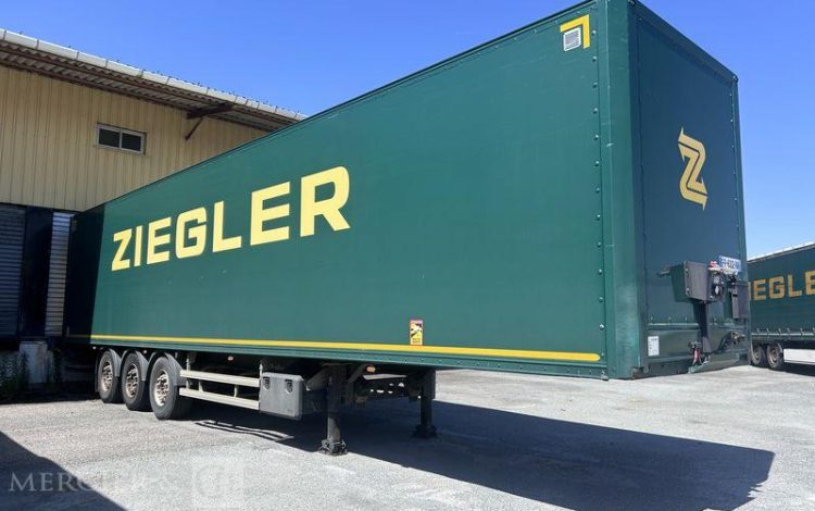 LECITRAILER SREM FOURGON 38T HAYON 3 ESSIEUX VERT FP-632-VM