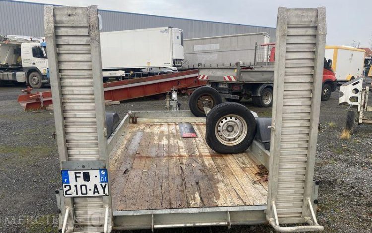 ECIM REMORQUE PORTE ENGIN 2 ESSIEUX – PTAC 3,5 TONNES – ANNEE 2020  FQ-210-AY