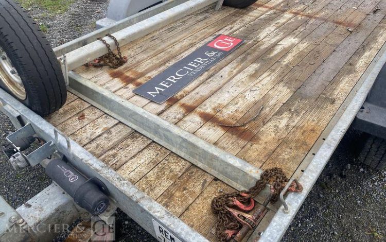 ECIM REMORQUE PORTE ENGIN 2 ESSIEUX – PTAC 3,5 TONNES – ANNEE 2020  FQ-210-AY