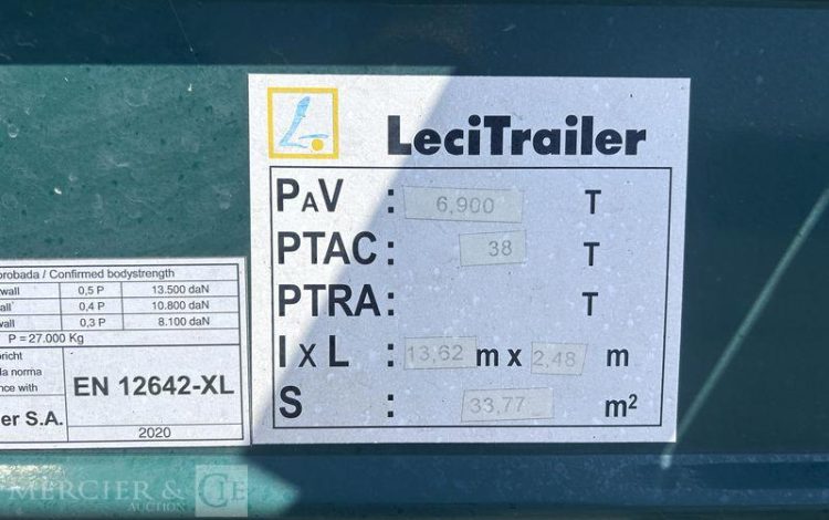 LECITRAILER SREM PLSC 38T 3 ESSIEUX VERT FW-656-NB