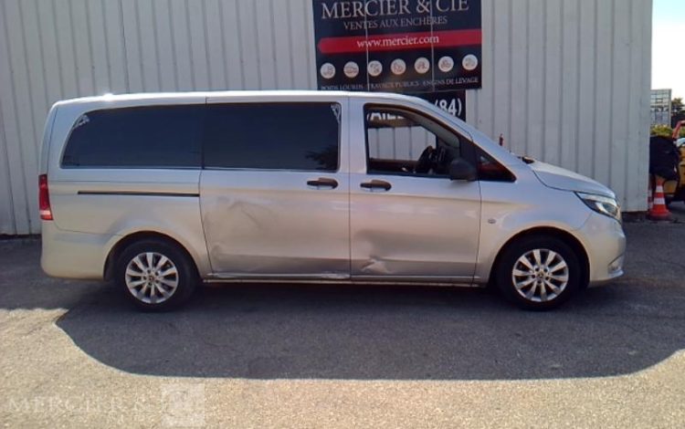 MERCEDES VITO 114 CDI LONG FINITION PRO EQUIPE POMPES FUNEBRES GRIS FY-327-SC