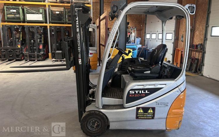 STILL CHARIOT ELEVATEUR ELEC RX20-15 – CAP 1T5 – AN 2016 GRIS G00557