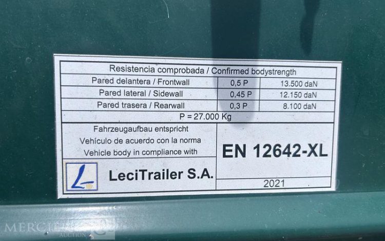 LECITRAILER SREM PLSC 3 ESSIEUX 38T VERT GC-298-YJ