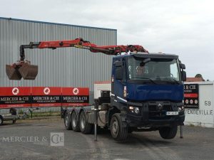RENAULT PORTEUR C480 DTI 13 B 100 AMPLIROOL AVEC GRUE AUXILIAIRE – DIESEL – ANNEE 2023 BLEU GM-140-VR