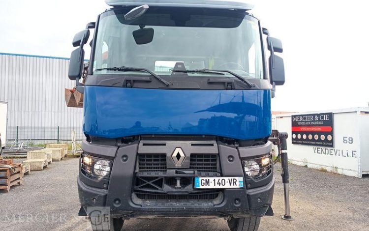 RENAULT PORTEUR C480 DTI 13 B 100 AMPLIROOL AVEC GRUE AUXILIAIRE – DIESEL – ANNEE 2023 BLEU GM-140-VR